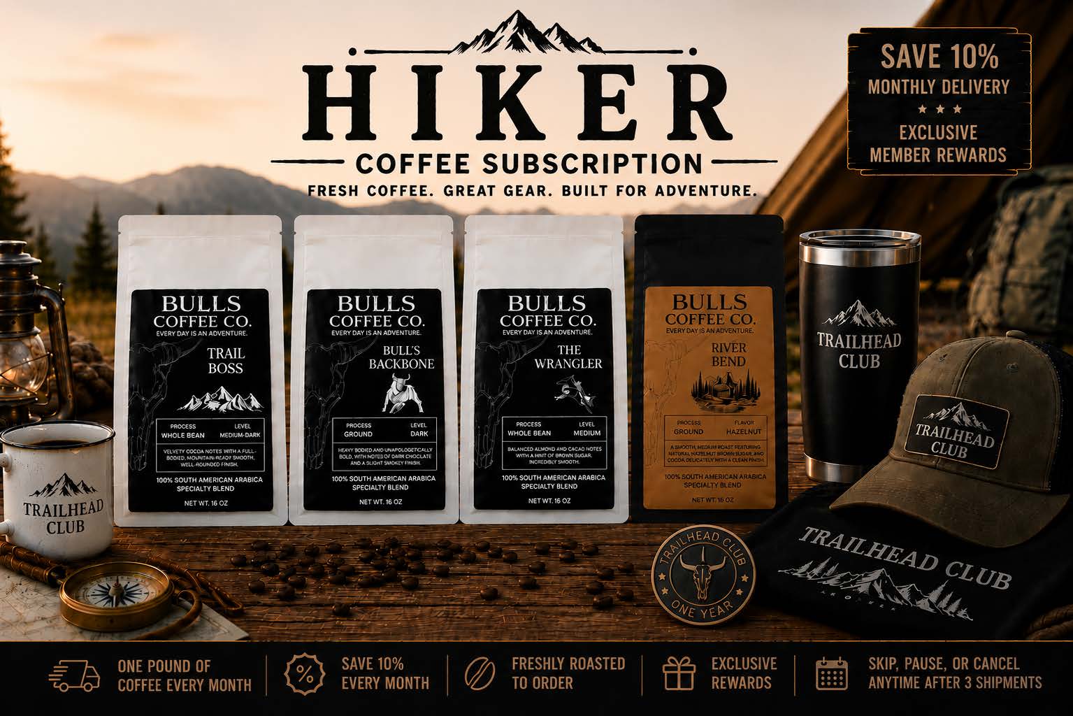 Hiker Coffee Subscription (1LB)